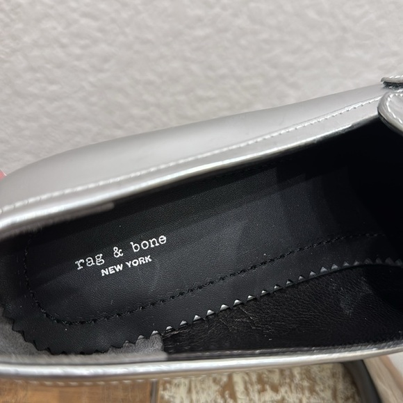 Rag & Bone Maxwell Metallic Studded Loafers Size 40 / 10 - Picture 7 of 9